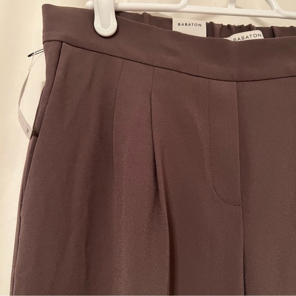 BNWT Aritzia Babaton Clancy Pant Wide Leg Full Length High Rise Size 4 - Picture 4 of 14